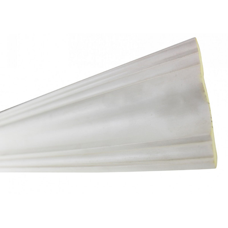 Primed White High-Density Urethane Crown Molding 96"