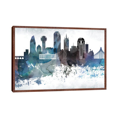 Dallas Bluish Skylines - Print on Canvas