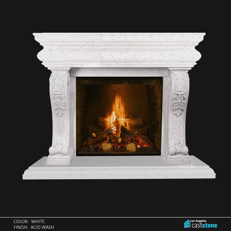 Bordure de foyer Ania, Gris lisse