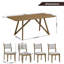 Ensemble repas 5 pièces avec table à trépied et 4 chaises élégantes Avery