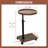 Adjustable Height C Table with 360° Rotatable Wheels - Versatile Side Table for Sofa, Bed, and Bathtub