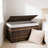 Large Storage Basket With Lid And Removable Liner - Durable Synthetic Wicker Hamper With Handle For Laundry, Blankets, And Home Organization