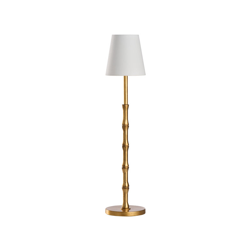 Lampe buffet Artois - doré, Blanc cassé, Laiton antique