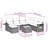  Garden Sofa Set Light Grey