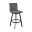 Tabouret de bar pivotant avec hauteur de comptoir confortable