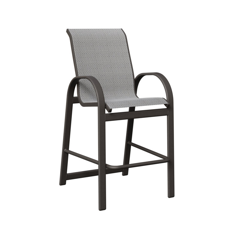 Chaise de bar berlinoise Berlin Gardens, Corbeau Jazzy, Graphite moucheté