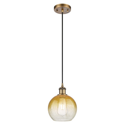 Ballston - Brookhaven Globe - 1 Light 8" Cord Hung Mini Pendant