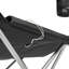 Chaise de camping pour l'extérieur chauffée quadruple de luxe Camp & Go, chaise pliante chauffée avec câble USB de 18 po, compartiment de rangement et porte-gobelets, noir