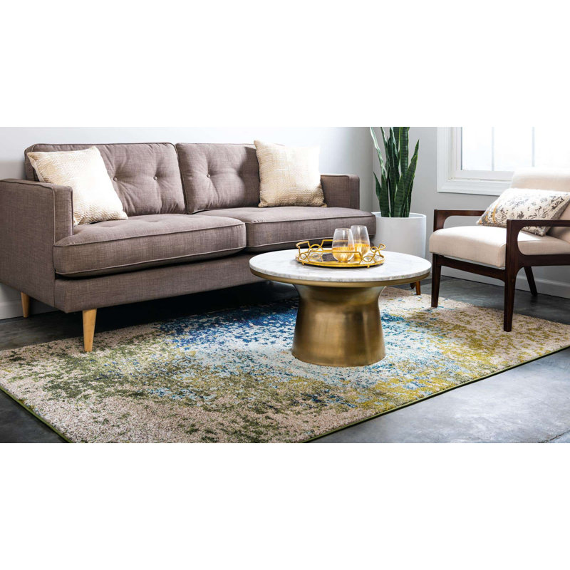 Rizer Washable Abstract Indoor Rug, Rectangle 10' x 14'