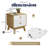 Aries 2 Drawer Nightstand with Charging Station, Bedside Table with Storage Drawers, Night Stand for Bedroom, End Table or Side Table for Living Room, 15.5" D x 18.9" W x 21.7" H-731034014