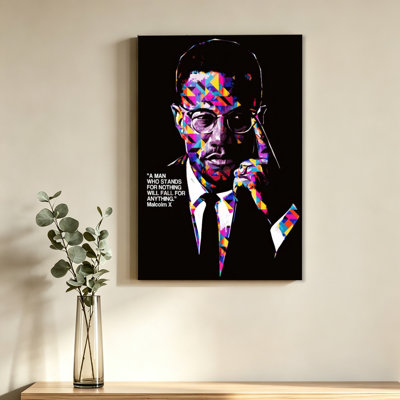 Malcolm X, citation, affiche, peinture sur toile, art mural, image suspendue, cadeau, chambre à coucher, esthétique de la maison, décoration