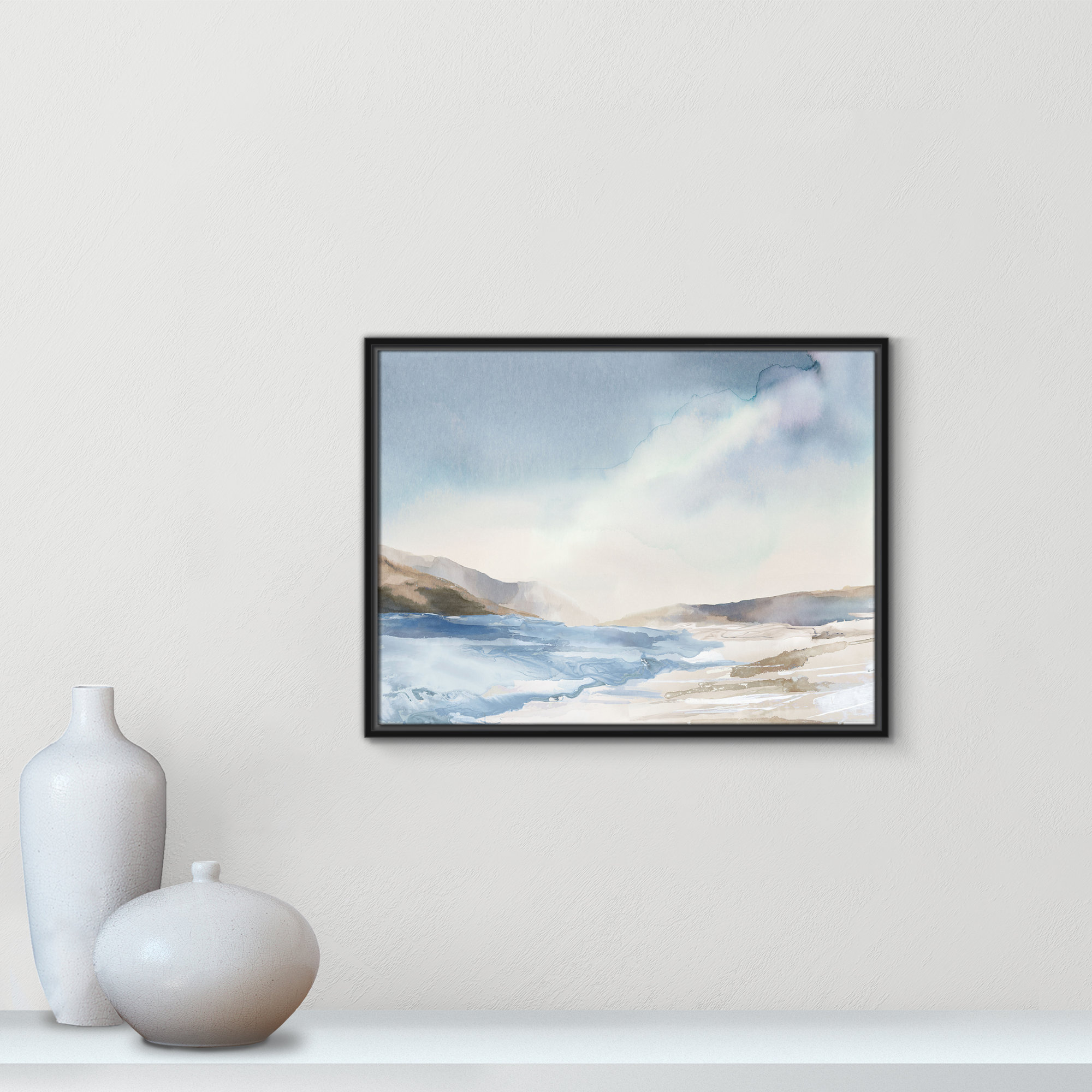 Mystic Shores Print by Mystic Shores, 19.5" H x 25.5" W, Black