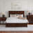 Lamaiyah Solid Wood Platform Bed with Footboard and Storage Drawers-394844271-341070751
