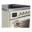 Majestic III Series 30 Inch Induction Range with 4 Induction Elements in Antique White (Chrome Trim)-124828612-124828618