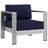 Modway Shore Aluminum Outdoor Sectional Sofa Set of 3-74862405