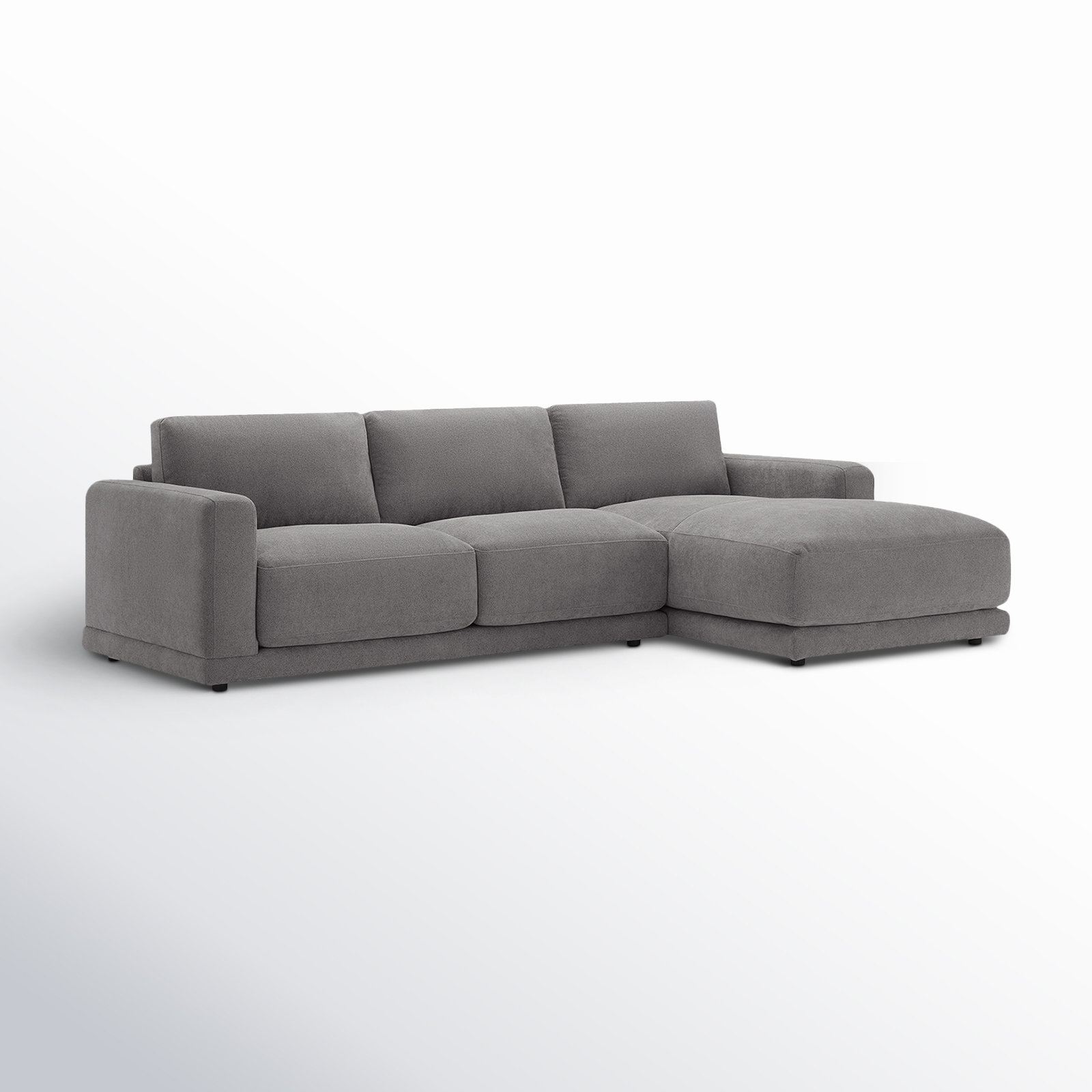 Blakes 2 - Piece Upholstered Chaise Sectional, Elite Pewter, Right Hand Facing