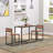 Industrial-Style Dining Table Set For Compact Spaces, Enhancing Modern Décor