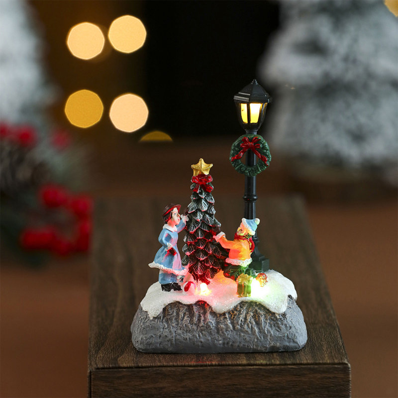 Ornement en résine brillant pour Noël, B