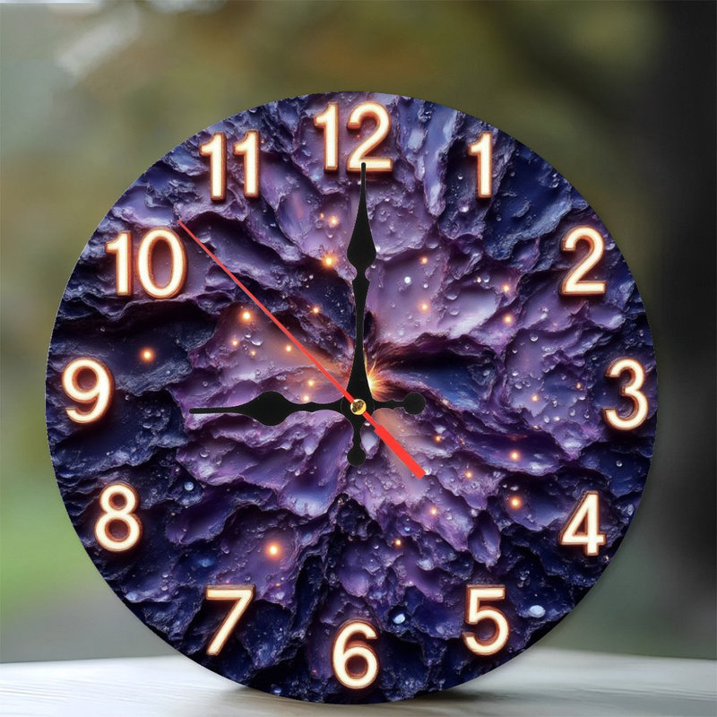 Horloge sur la nébuleuse rougeoyante