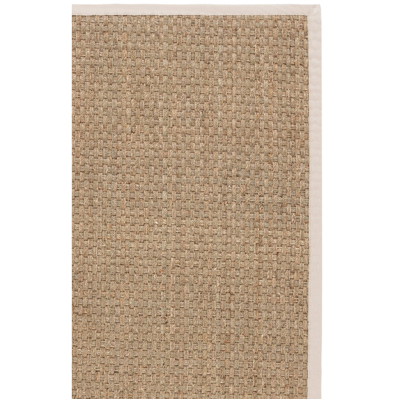 Dollard Natural Fiber Seagrass Rug, Square 3'
