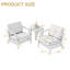 Ensemble de patio extérieur en teck pour deux personnes avec coussins et table d'appoint Polett-1778441823-1789999640-1789999646