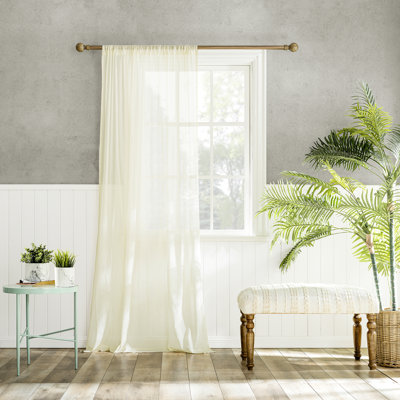 Rideau 100% coton avec passe-tringle 