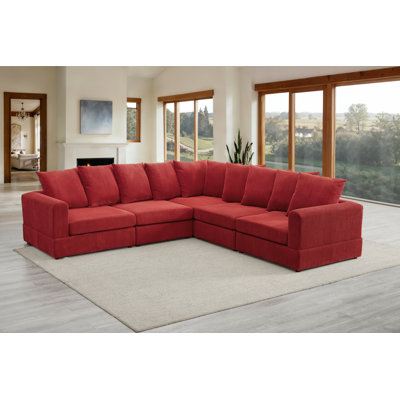 Bekir 5 - Piece Upholstered Sectional