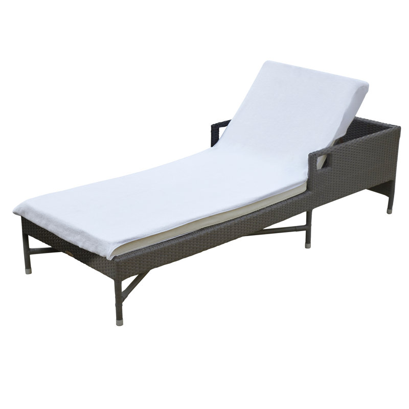Housse pour chaise longue 100% coton peigné, Sans monogramme