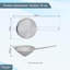 Buckingham Stainless Steel Fine Mesh Conical Sieve Strainer for Straining, Sieving, Filtering & Food Preparation-57285802