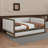 Full Size Upholstered Daybed With Smooth - Pull Out Trundle