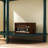 Unique Half Moon Design End Table With Sliding Rattan Door,Elegant Semi-Circle Entryway Console Table With 2 Rattan Storage Cabinet And Bottom Shelf-462115093