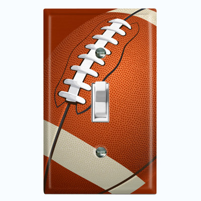 Football Kids Room Sports Game 1 - Gang Toggle Light Switch Standard Wall Plate