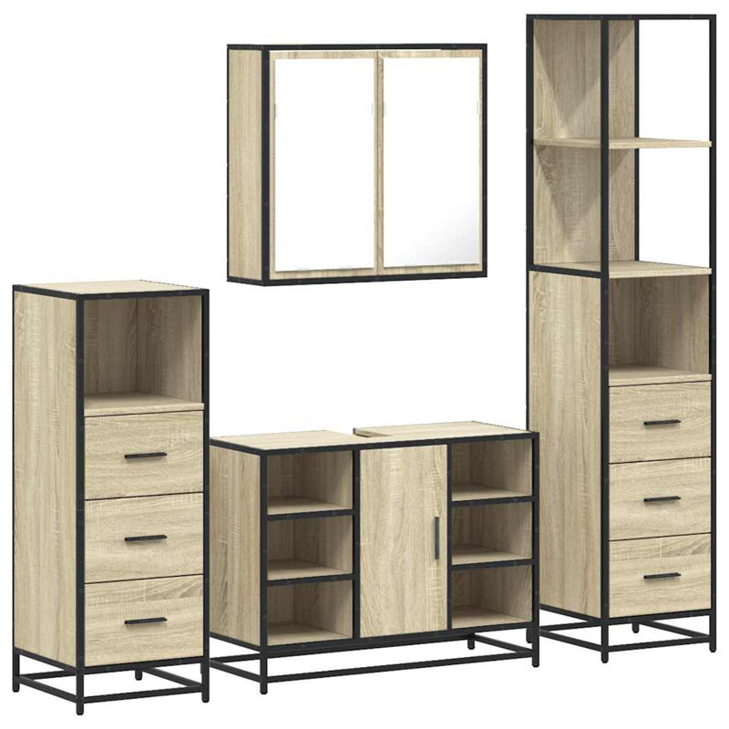 Amyre Bathroom Furniture Suite, Sonoma Oak