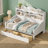 Retro Style Daybed With Storage Drawers-842634510