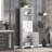 Versatile Tall Storage Cabinet with Multiple Compartments for Various Rooms-1344438301