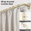 Tringle à rideau enveloppante ajustable de 1 po de diamètre robuste, or, 48 à 84 po-1124742436-1124742439