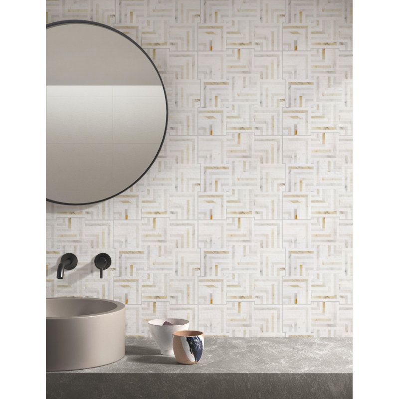 Natural Stone Mosaic Wall & Floor Tile, Calacutta Gold