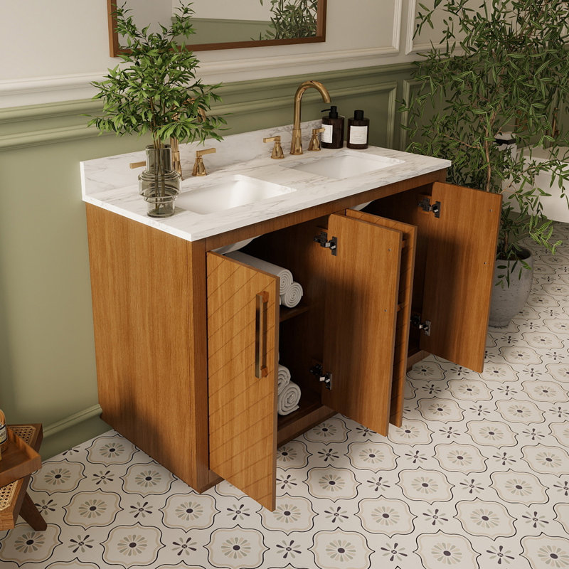 Ensemble de meuble-lavabo à double cuve 48 po Linsay
