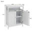 Armoire de rangement pour salle de bain avec portes à double volet