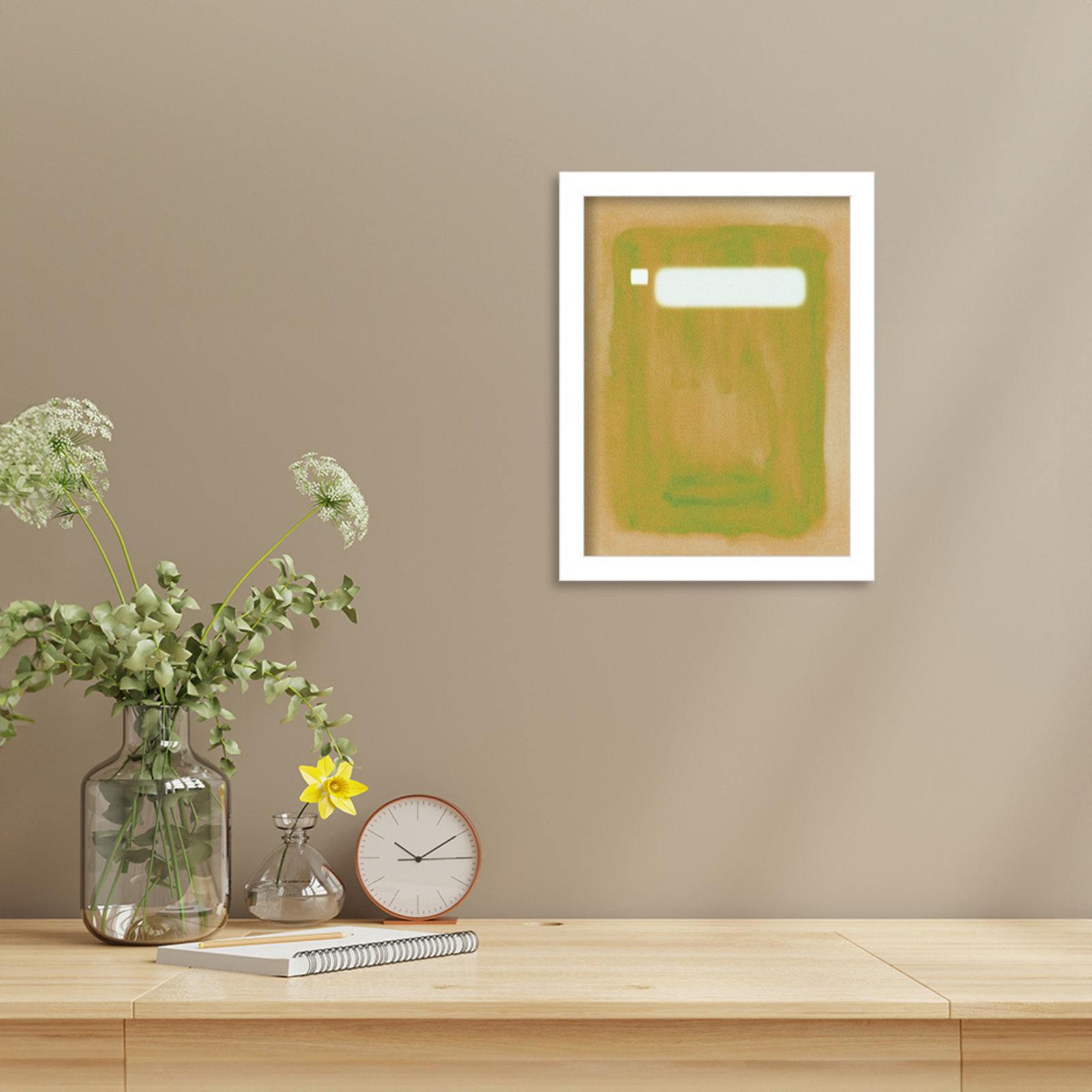 Focal Point II Print by Melissa Wang, White, 13" H x 10" W