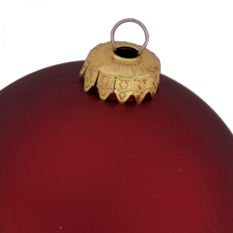 10cm Bauble, Red Satin