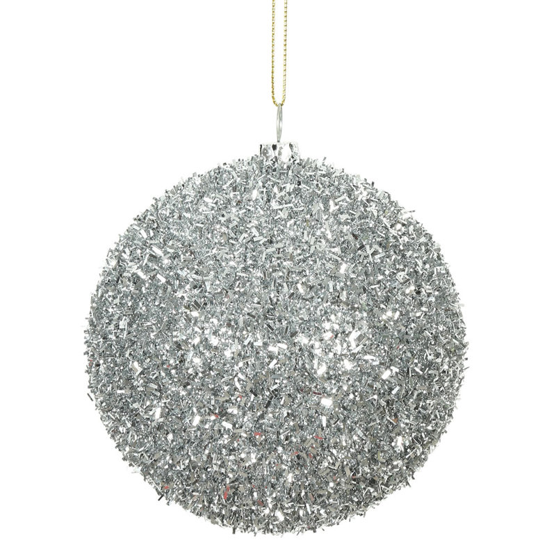 Ornement boule Tinsel, Argent