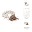 Perles de marbre en pierre Coolidge