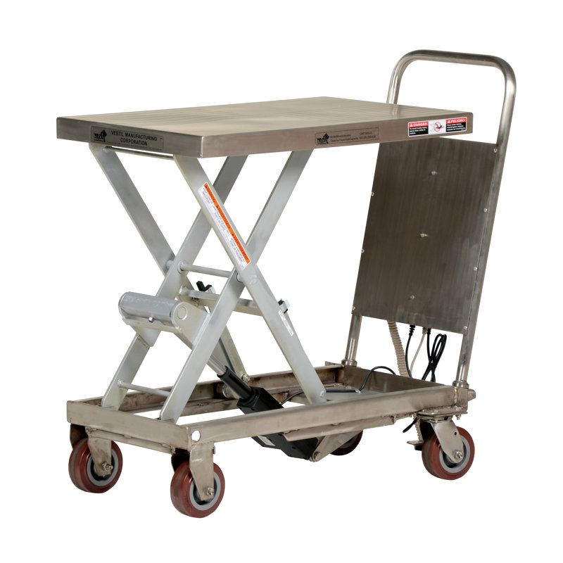 Utility Cart with Wheels, 38.44" H x 37" W x 44" D