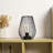 Metal Cordless Table Lamp 8'' Tall Cage Shape Battery Operated with Fairy Lights Bulb-86672185