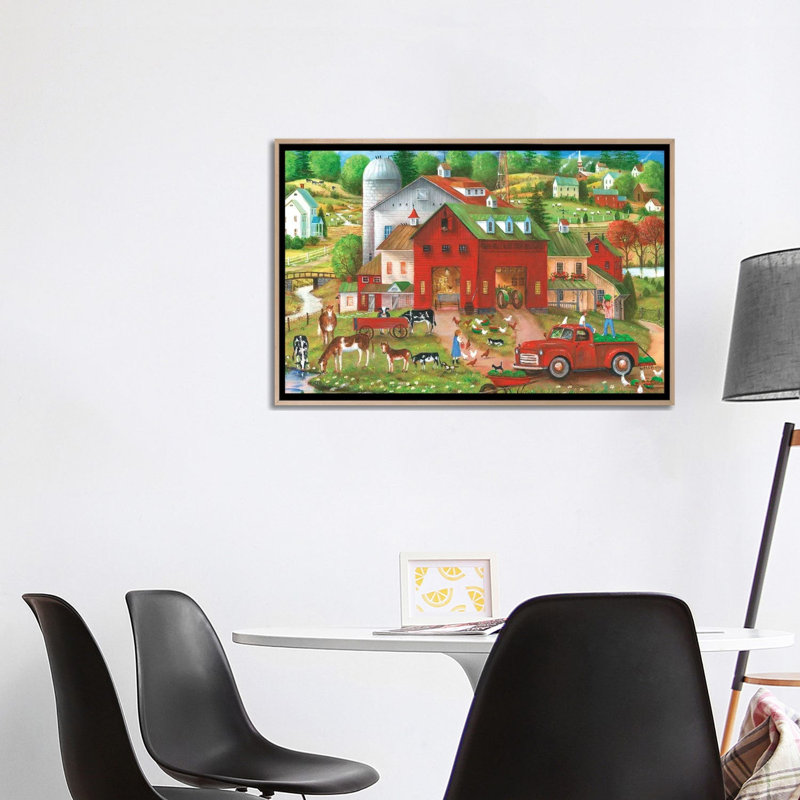 Watermelon Bonanza 1 Piece Wall Art on Canvas, 66.04 cm H x 101.6 cm W x 4.445 cm D, Natural Wood