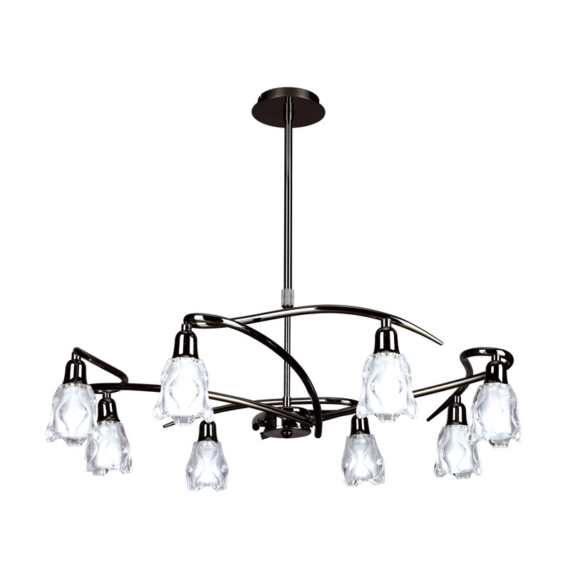 Amel 8 - Light Black Chrome Kitchen Island Pendant
