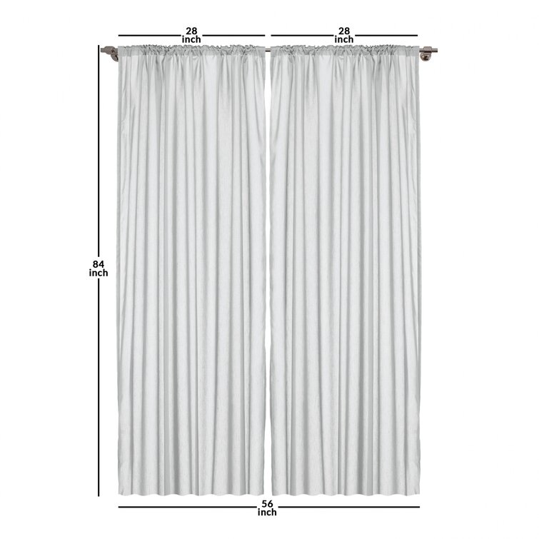 Bless international Polyester Room Darkening Curtain Pair | Wayfair