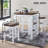 3 Pieces Counter Set Storage Space For Small Space Modern Farmhouse Design Retro Design Easy To Assembly