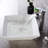 Dcolora 16'' White Ceramic Square Bathroom Sink